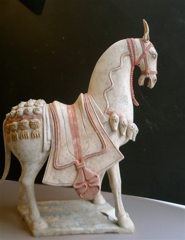 Large Chinese Terracotta Horse From The  Norhern Chi Period For Sale 4