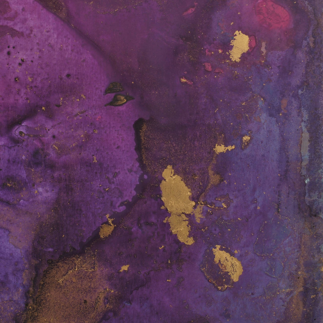 20th Century AN12 Amethyst Signed Original Abstract Painting