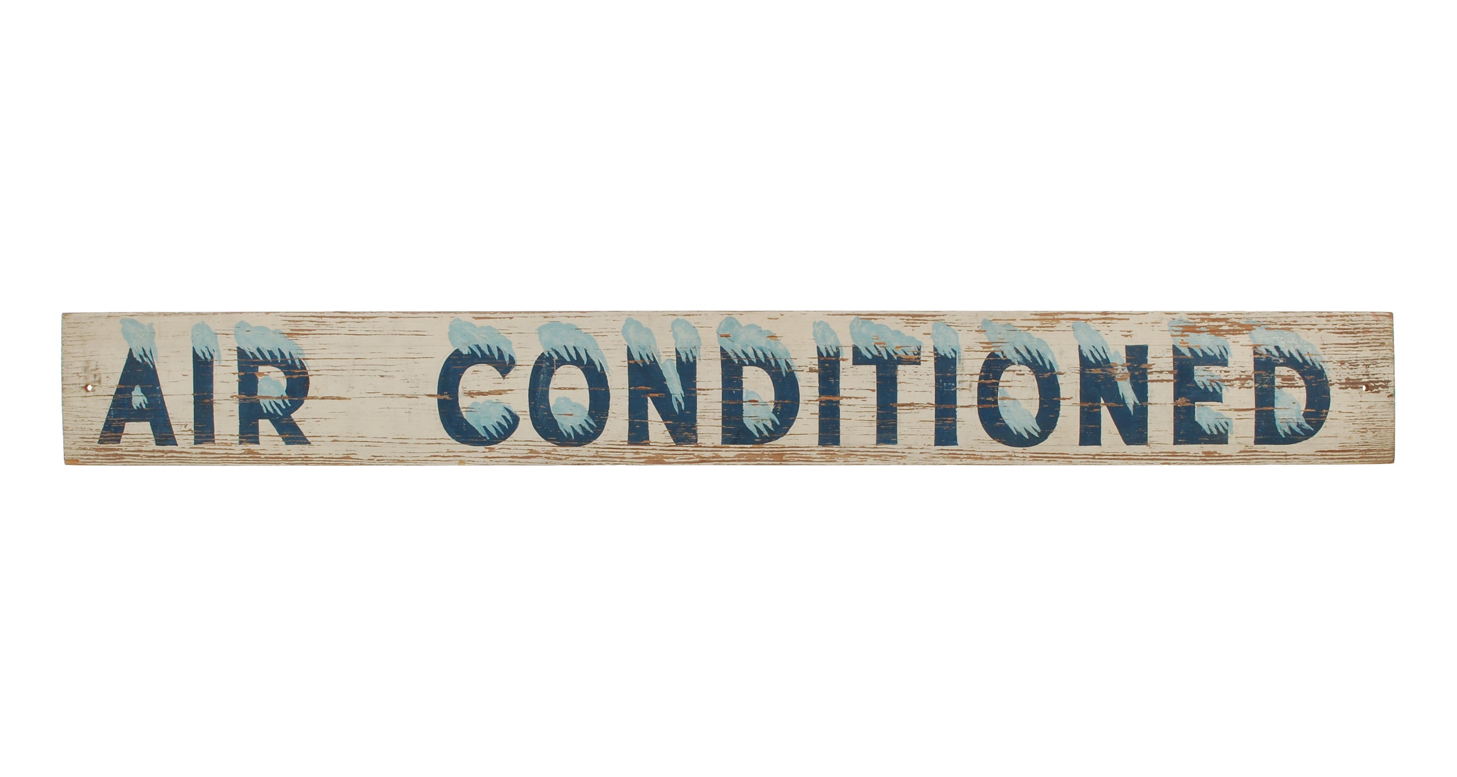 Air Conditioned Vintage Wood Sign