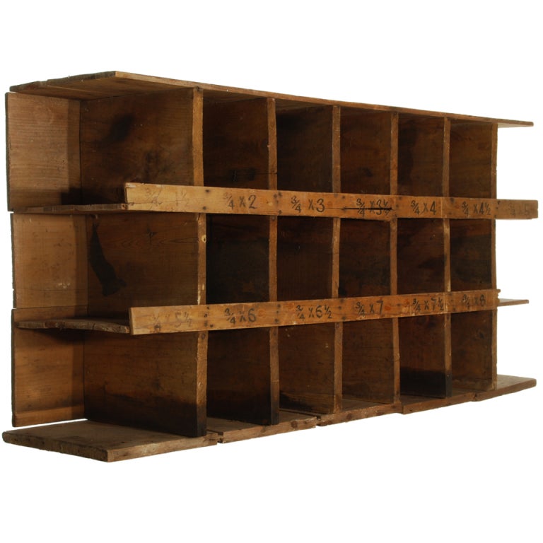 Antique Nut and Bolt Bin from Hardware Store at 1stdibs