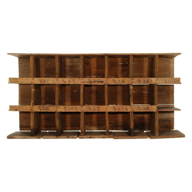 Antique Nut and Bolt Bin from Hardware Store For Sale at 1stdibs