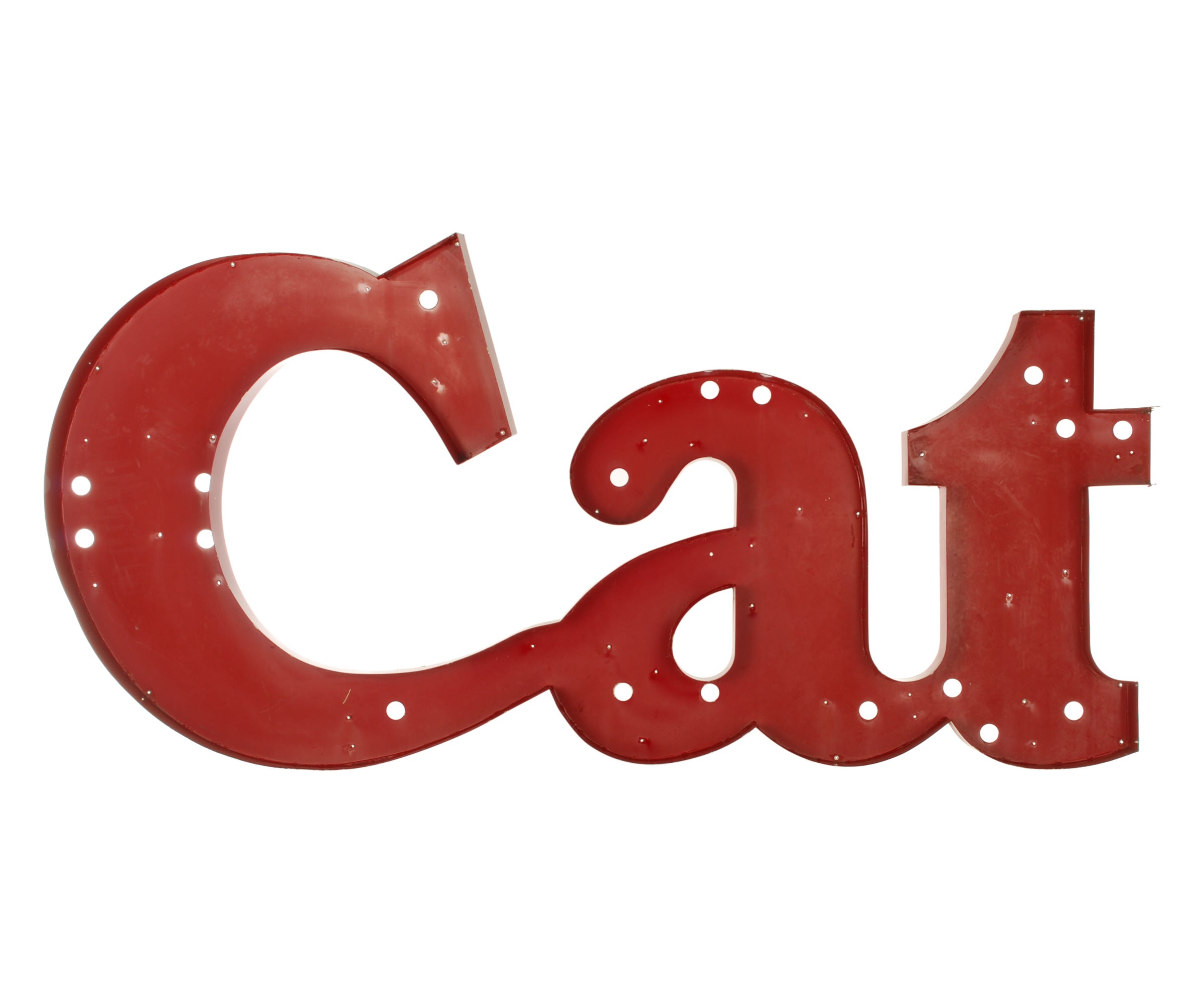 Cat Large Metal Letter Sign