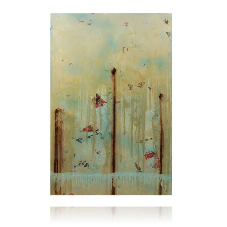 Aztec Desert Original Abstract Mixed Media Painting 6511