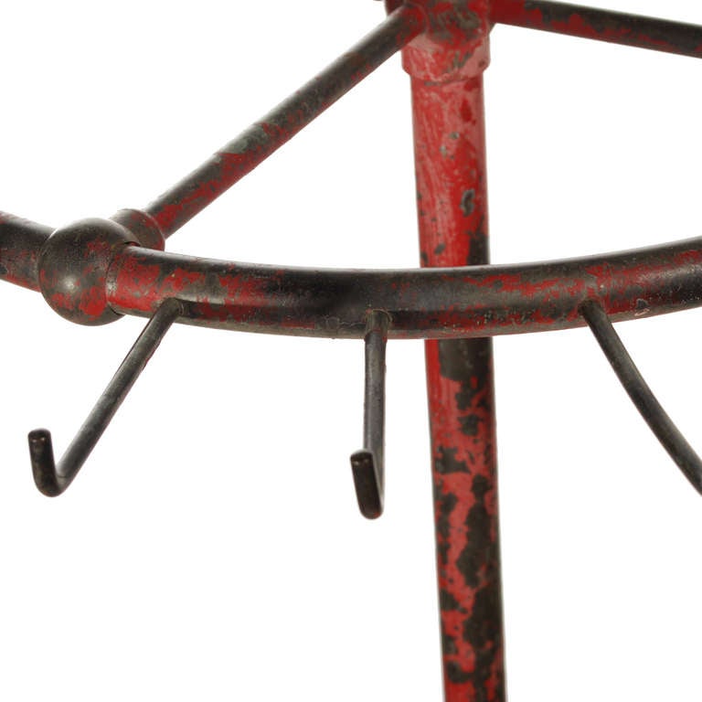 Steel Antique Round Coat or Belt Rack