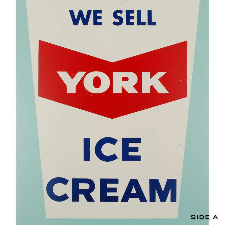 York Ice Cream Sign, Double Sided 1