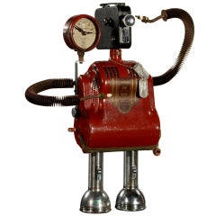 Vintage HOLLYWOOD the Robot Art Clock
