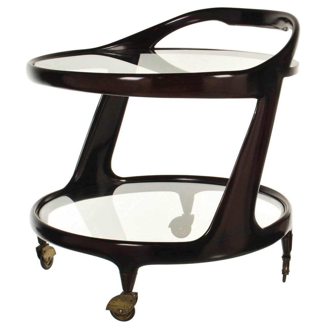 Mid-Century Italian Bar Cart by Cesare Lacca