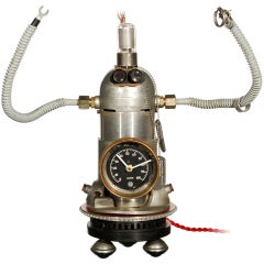 Vintage BUZZ the Robot Art Clock