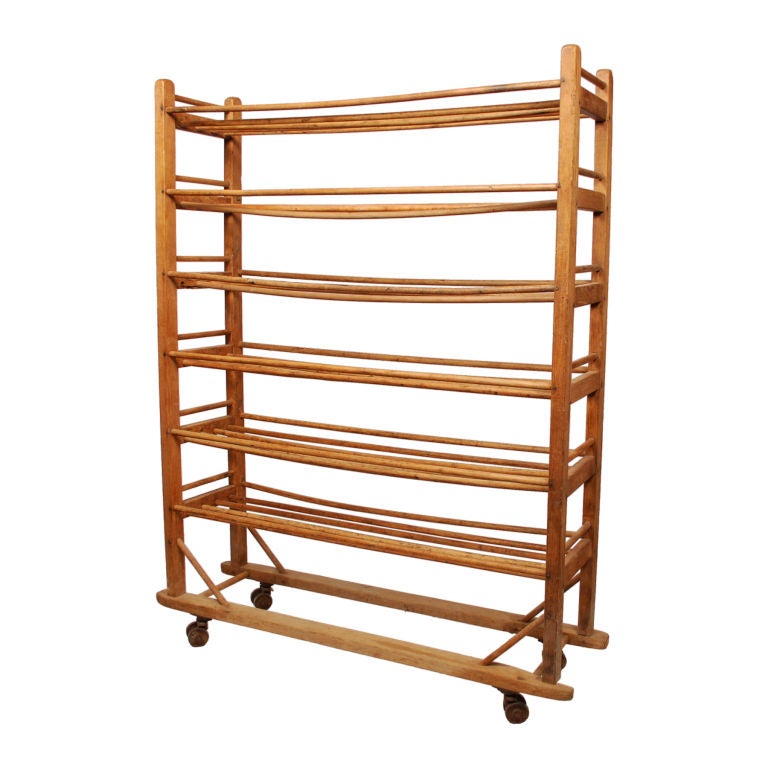 Rolling Bread Rack from a Bakery, circa 1900