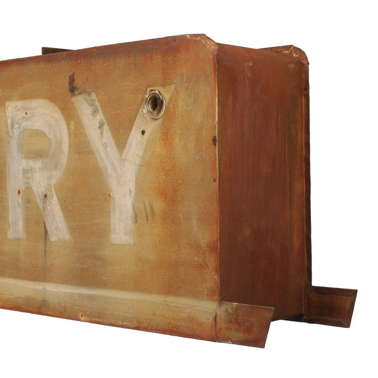 Steel Vintage Bakery Sign - Double Sided Neon Can