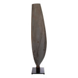 Propeller Blade Floor Lamp on custom made steel stand, 62" tall.