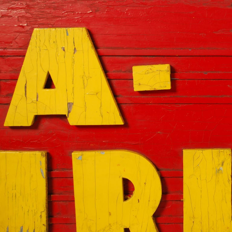 Tilt-A-Whirl  Vintage Wood Sign from a Carnival Ride 5