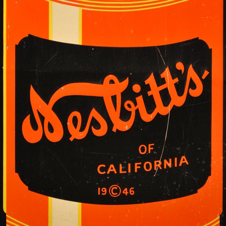 Large NESBITT'S of California Sign, 1946 1
