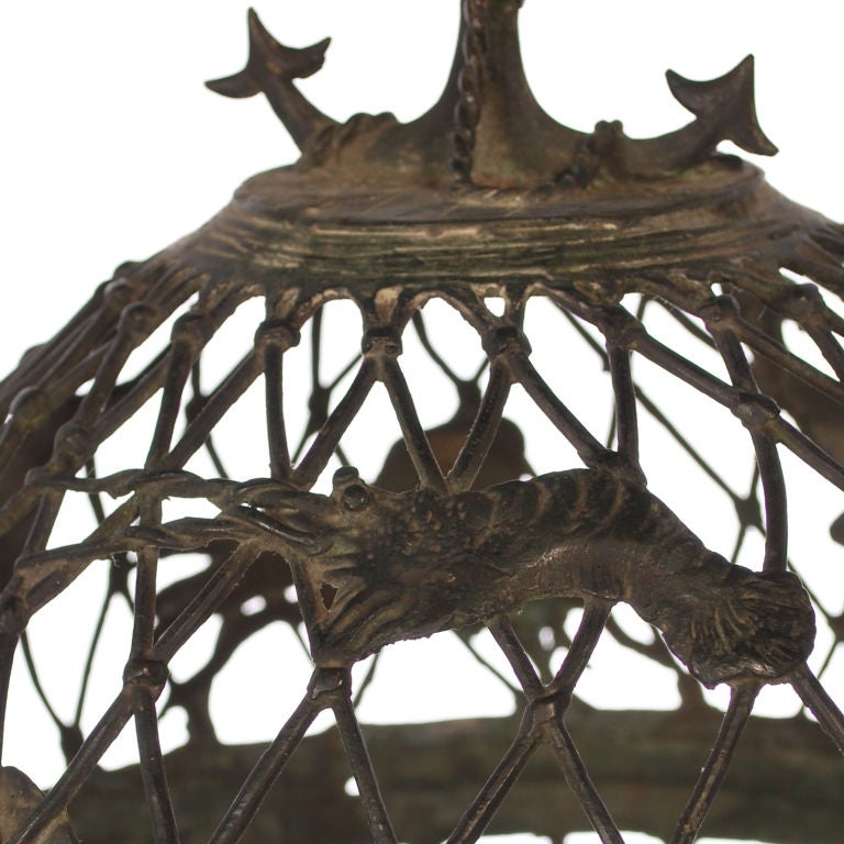 Japanese Bronze Lantern, circa 1920 1