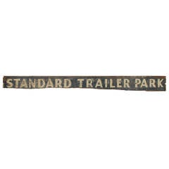 Standard Trailer Park Vintage Wood Sign