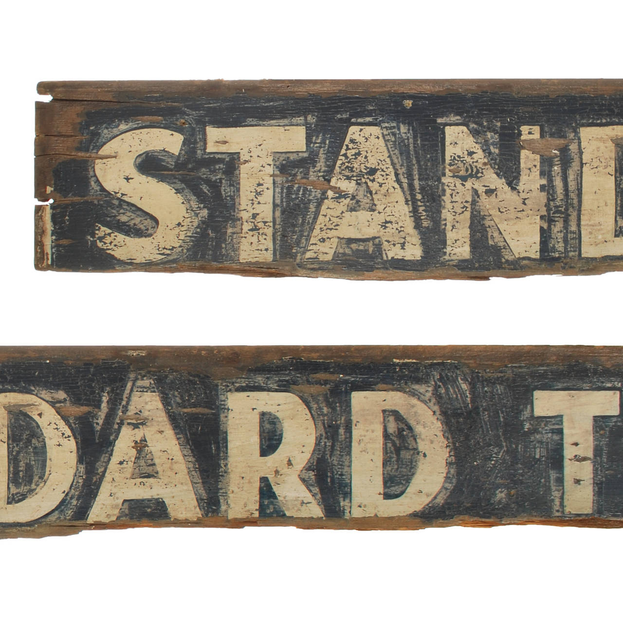 Mid-Century Modern Standard Trailer Park Vintage Wood Sign