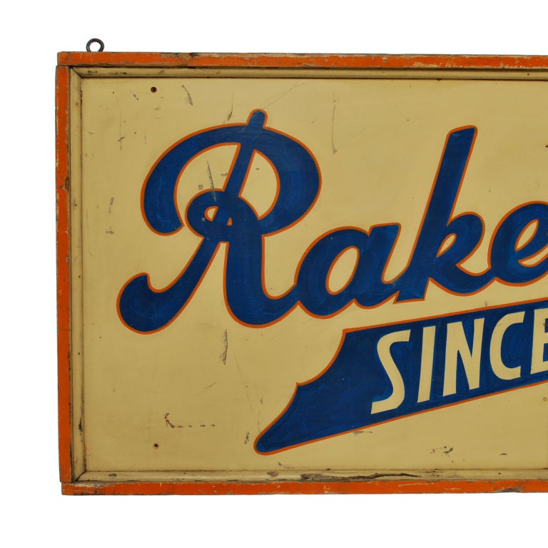 Rakestraw's Ice Cream Sign, Since 1903 at 1stDibs