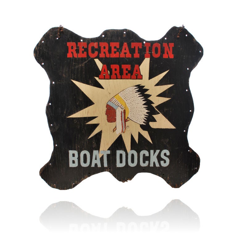 Large Big Chief Campground Sign