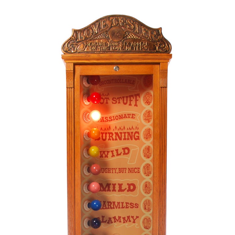 The Love Tester! Vintage Arcade Machine 