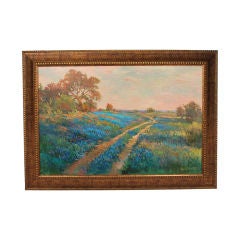 Bluebonnets at Sunrise, Original Painting