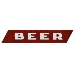 1950's Beer And Liquor Porcelain Signs, 89" Long