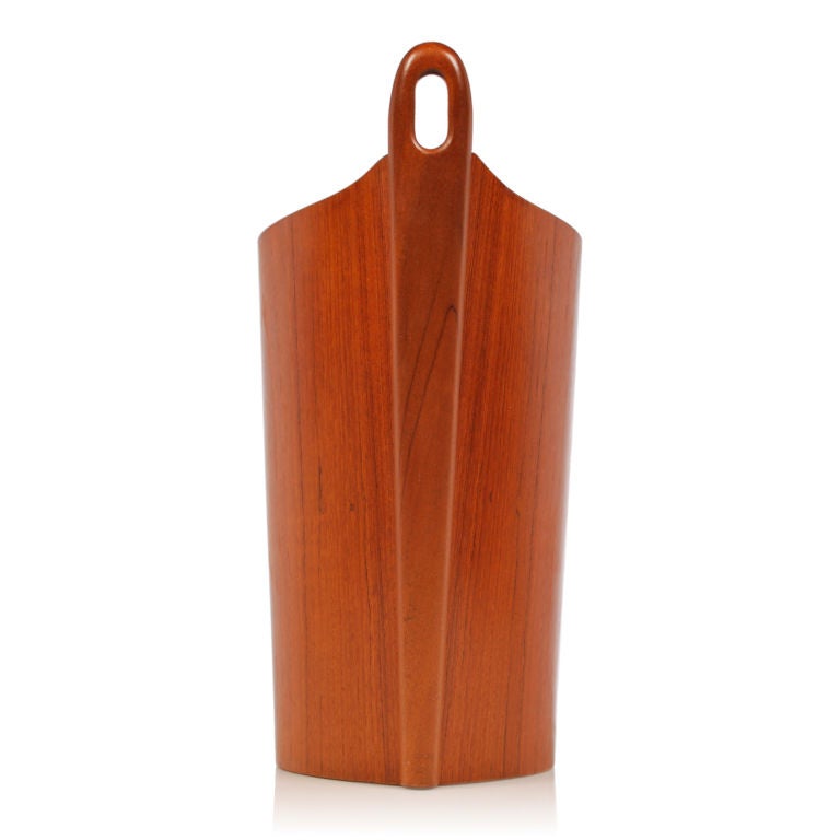 Mid-20th Century Teak Waste Basket by P. S. Heggen of Norway