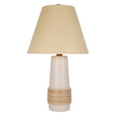 Vintage Martz Studio Pottery Lamp with original Shade