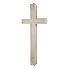 Antique Large Zinc Church Cross