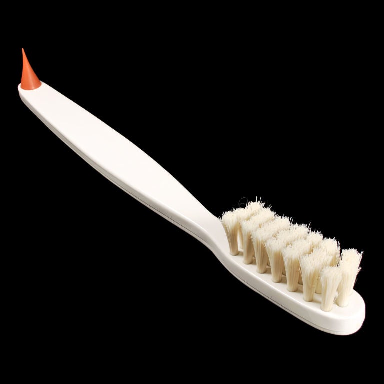 American Huge Toothbrush with Real Bristles and Gum Pick