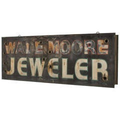 Jewelers Antique Neon Double Sided Can Sign