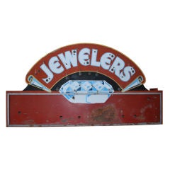 JEWELERS Vintage Neon Double Sided Can Sign