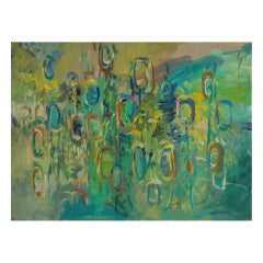 Signed Original Abstract Painting on Canvas