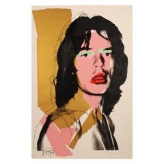 Mick Jagger by Andy Warhol, Signed Original
