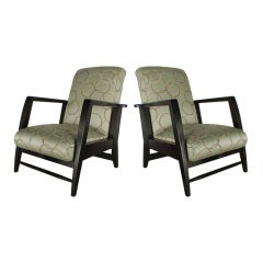 Pair of Vintage French Lounge Chairs - Rockers
