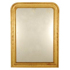 Antique Gold Leaf Louis Philippe Mirror, 19thC (6365)