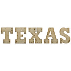 Huge Texas Size TEXAS Sign