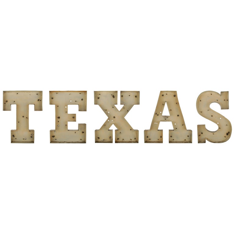 Huge Texas Size TEXAS Sign