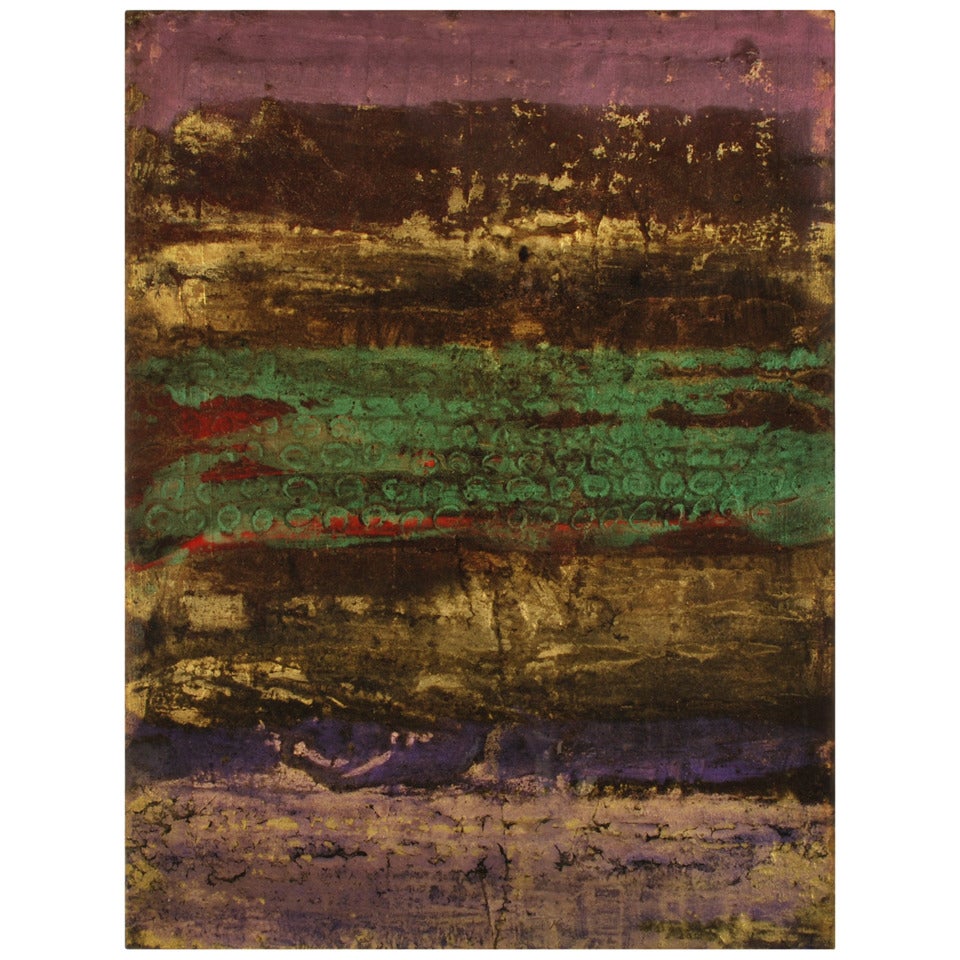 *** 1stdibs Saturday Sale *** JEWEL Signed Original Abstract Painting 6750