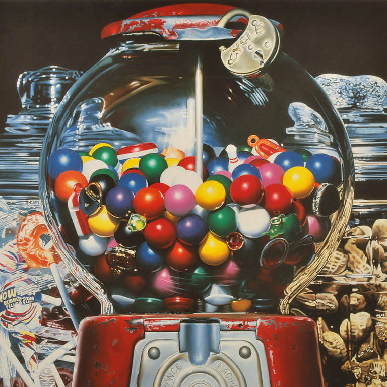 American Gum Ball XV Gumball Vending Machine Artwork by Charles Bell