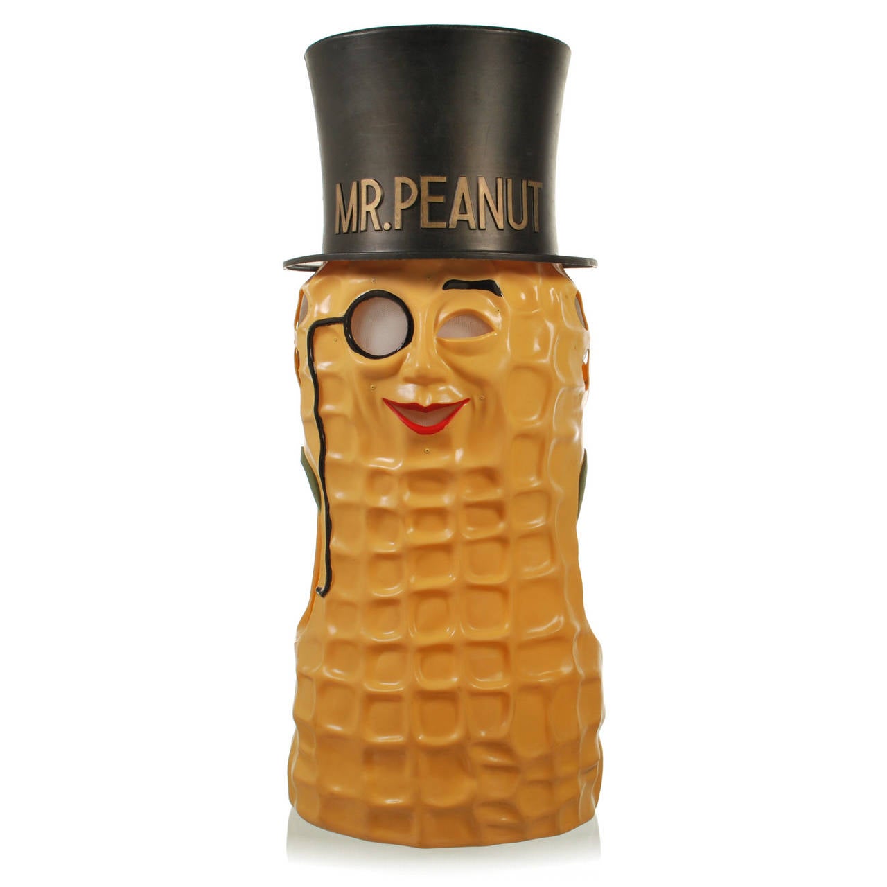 If you ever wanted to be Mr. Peanut, here is your chance. This authentic piece of vintage advertising is in excellent condition and would make a great display piece for a Mr. Peanut collection. Once used as a promotional costume, this mascot outfit