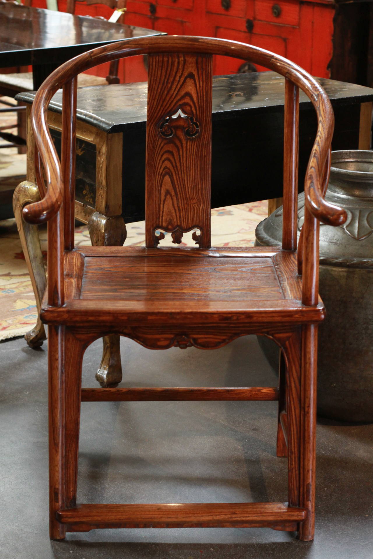 18th Century Ming Style Chair In Excellent Condition In San Marino, CA