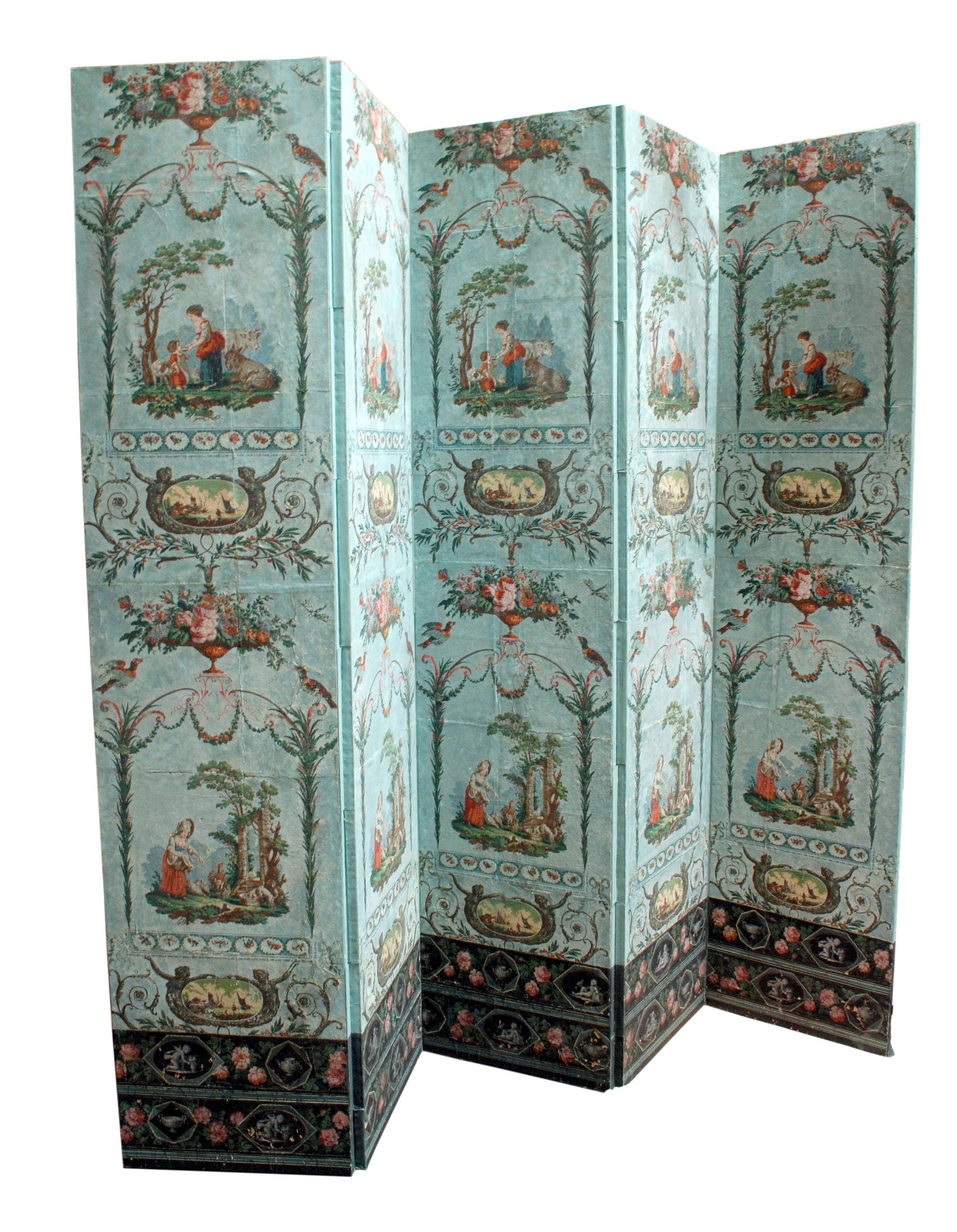 19th Century French Wallpaper Panels