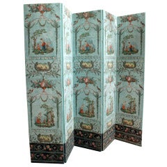 Antique 19th Century French Wallpaper Panels