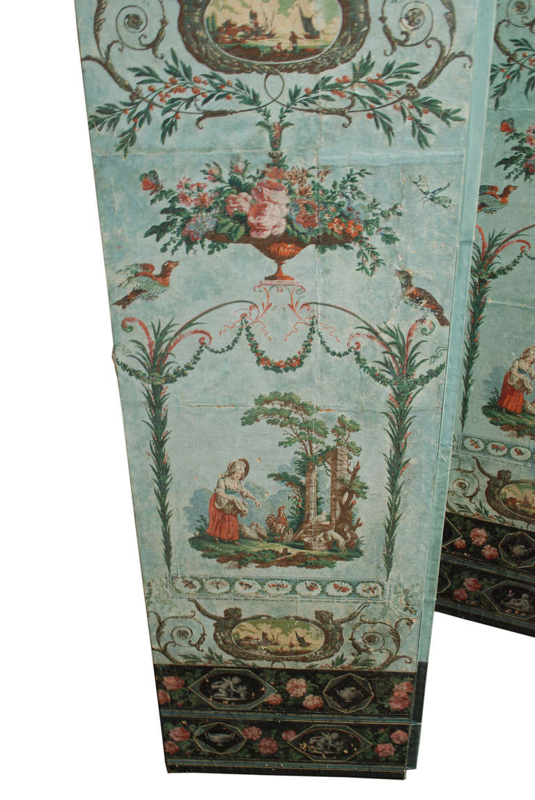 Wood 19th Century French Wallpaper Panels