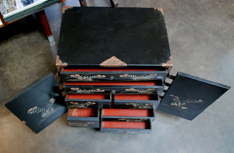 Wood Chinese Inlaid Chest