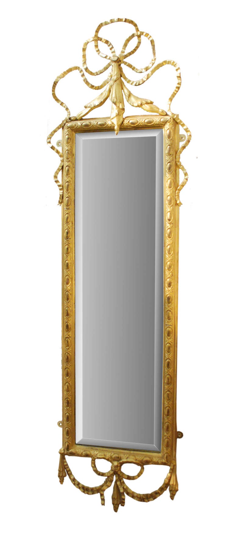 20th Century English Tall Gold Mirrors
