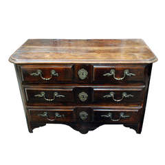 18th c. French Walnut Chest of Drawers