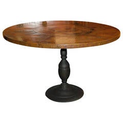 Copper Table with Metal Base