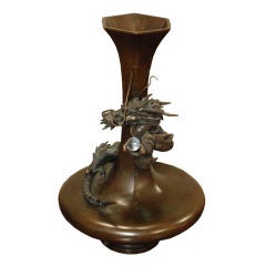 Japanese Bronze Vase, circa 1900