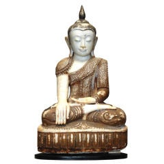 Myanmar Alabaster Buddha, 19th - 20th century